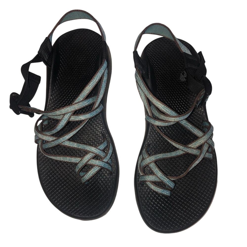 Chaco ZX/2 Classic Sandals Womens Size 10 Blue Brown Adjustable Gorp Outdoors
